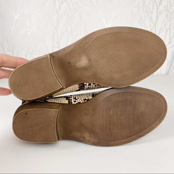 MICHAEL by MICHAEL SHANNON Nadya Reptile Snakeskin Print Bootie Boots 6 - Picture 7 of 11